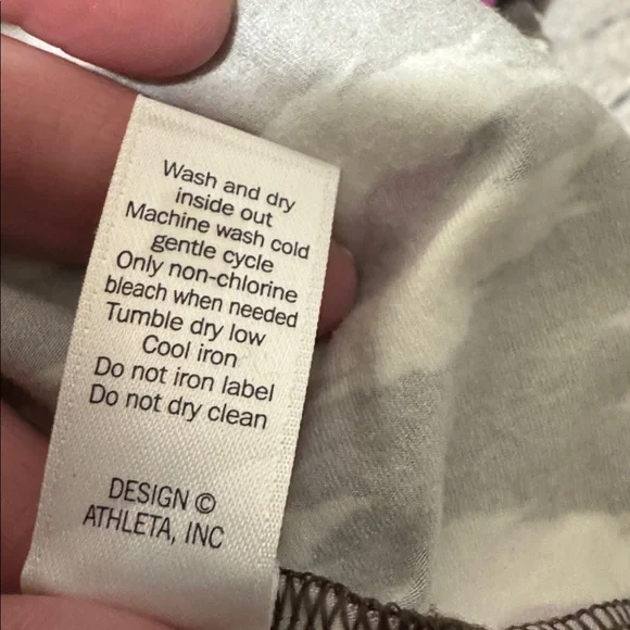 Athleta Brown and Pink Patterned Midi Dress - Picture 8 of 8